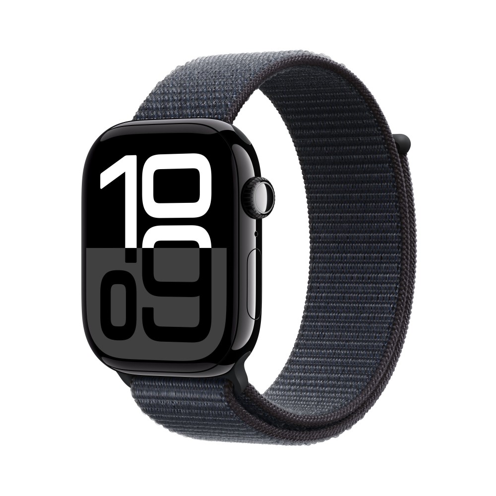 Apple Watch Series 10 GPS 46mm Jet Black Aluminium with Ink Sport Loop