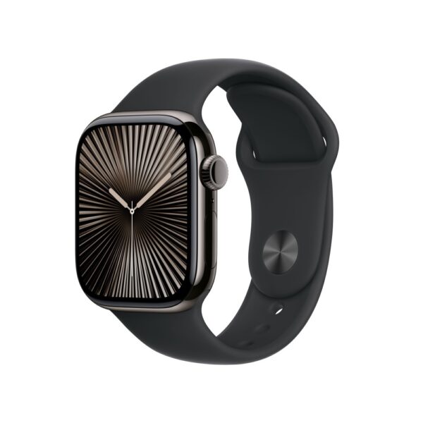 Apple Watch Series 10 GPS + Cellular 42mm Slate Titanium Black Sport Band