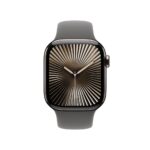 Apple Watch Series 10 GPS + Cellular 42mm Titanium Stone Grey Sport Band M/L