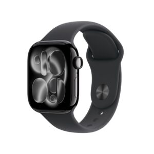 Apple Watch Series 11 GPS 42mm Jet Black Aluminium with Black Sport Band