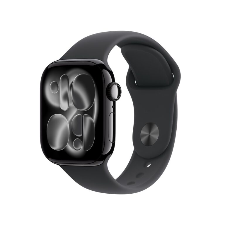 Apple Watch Series 11 GPS 42mm Jet Black Aluminium with Black Sport Band