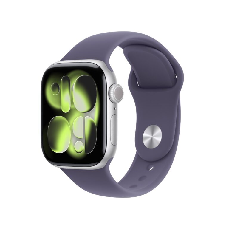 Apple Watch Series 11 GPS 42mm Silver Aluminium Purple Fog Sport Band M/L