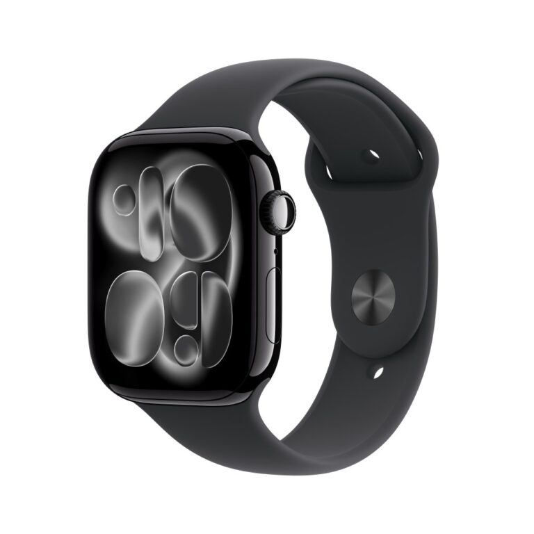 Apple Watch Series 11 GPS 46mm Jet Black Aluminium with Sport Band S/M