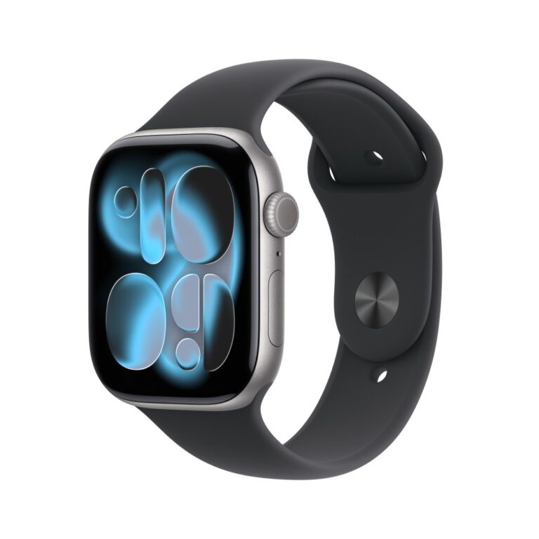Apple Watch Series 11 GPS 46mm Space Grey with Black Sport Band S/M