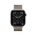 Apple Watch Series 11 GPS + Cellular 42mm Natural Titanium with Natural Milanese Loop