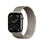 Apple Watch Series 11 GPS + Cellular 42mm Natural Titanium with Natural Milanese Loop