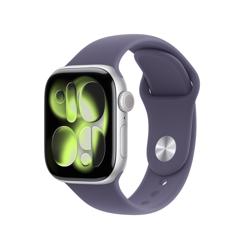 Apple Watch Series 11 GPS + Cellular 42mm Silver Aluminium with Purple Fog Sport Band S/M Apple Watch Series 11 GPS + Cellular 42mm Silver Aluminium with Purple Fog Sport Band S/M