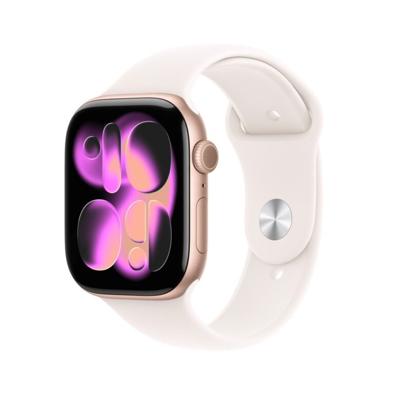 Apple Watch Series 11 GPS + Cellular 46mm Rose Gold with Light Blush Band