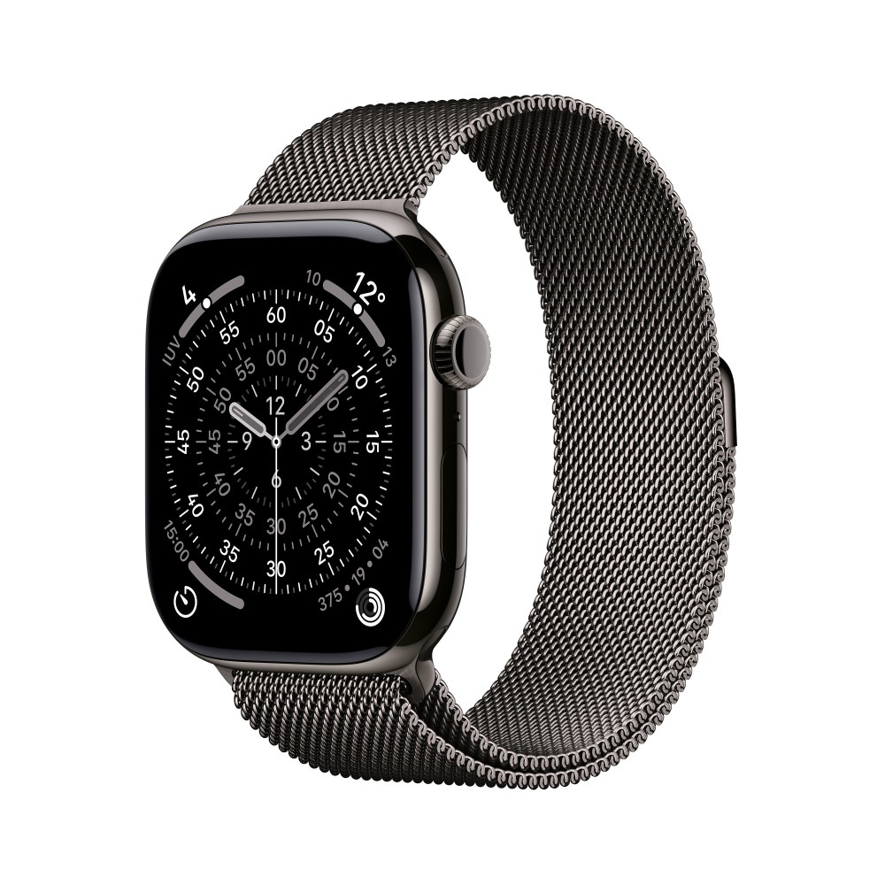 Apple Watch Series 11 GPS + Cellular 46mm Slate Titanium with Milanese Loop Apple Watch Series 11 GPS + Cellular 46mm Slate Titanium with Milanese Loop