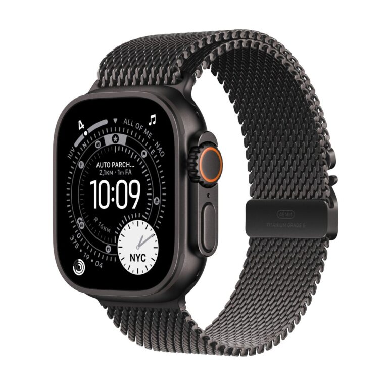 Apple Watch Ultra 3 GPS + Cellular 49mm Black Titanium Milanese Loop