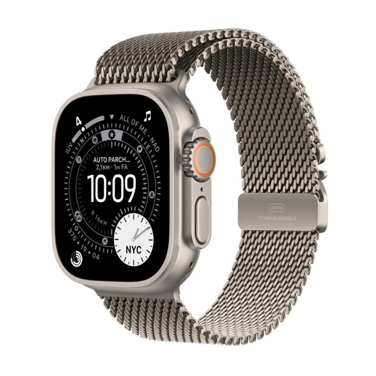 Apple Watch Ultra 3 GPS + Cellular 49mm Natural Titanium Milanese Loop