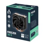 ARCTIC Freezer 36-S CPU Air Cooler for LGA 1851, LGA 1700, AM5, AM4 Sockets - Black, Stainless Steel
