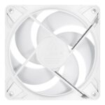 ARCTIC Freezer P12 Pro Reverse A-RGB 120mm PWM Multi-LED Case Fan, 73 CFM, White