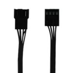 ARCTIC PST Cable Rev. 2, 4-pin PWM Male to 4x 4-pin PWM Fan Splitter, Black