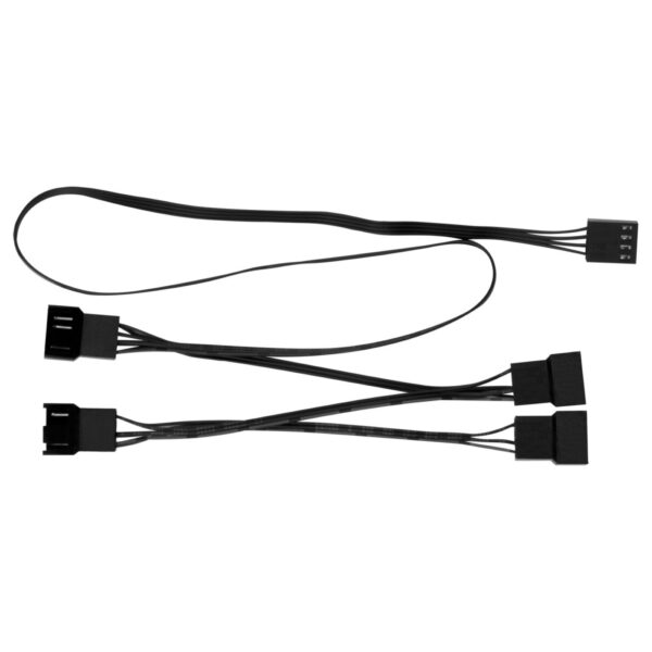 ARCTIC PST Cable Rev. 2, 4-pin PWM Male to 4x 4-pin PWM Fan Splitter, Black