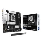 ASRock B860M Rock WiFi Micro-ATX Motherboard - LGA 1851, Intel B860, DDR5, Wi-Fi 6E