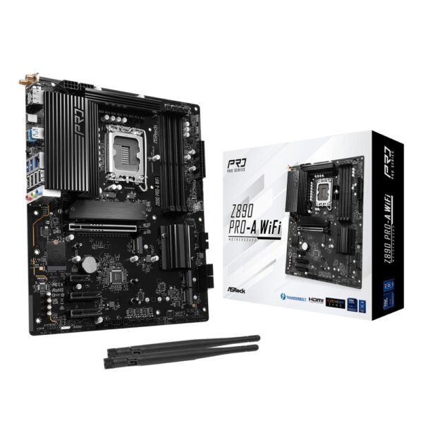 ASRock Z890 Pro-A WiFi Motherboard - LGA 1851, Intel Z890, ATX, DDR5