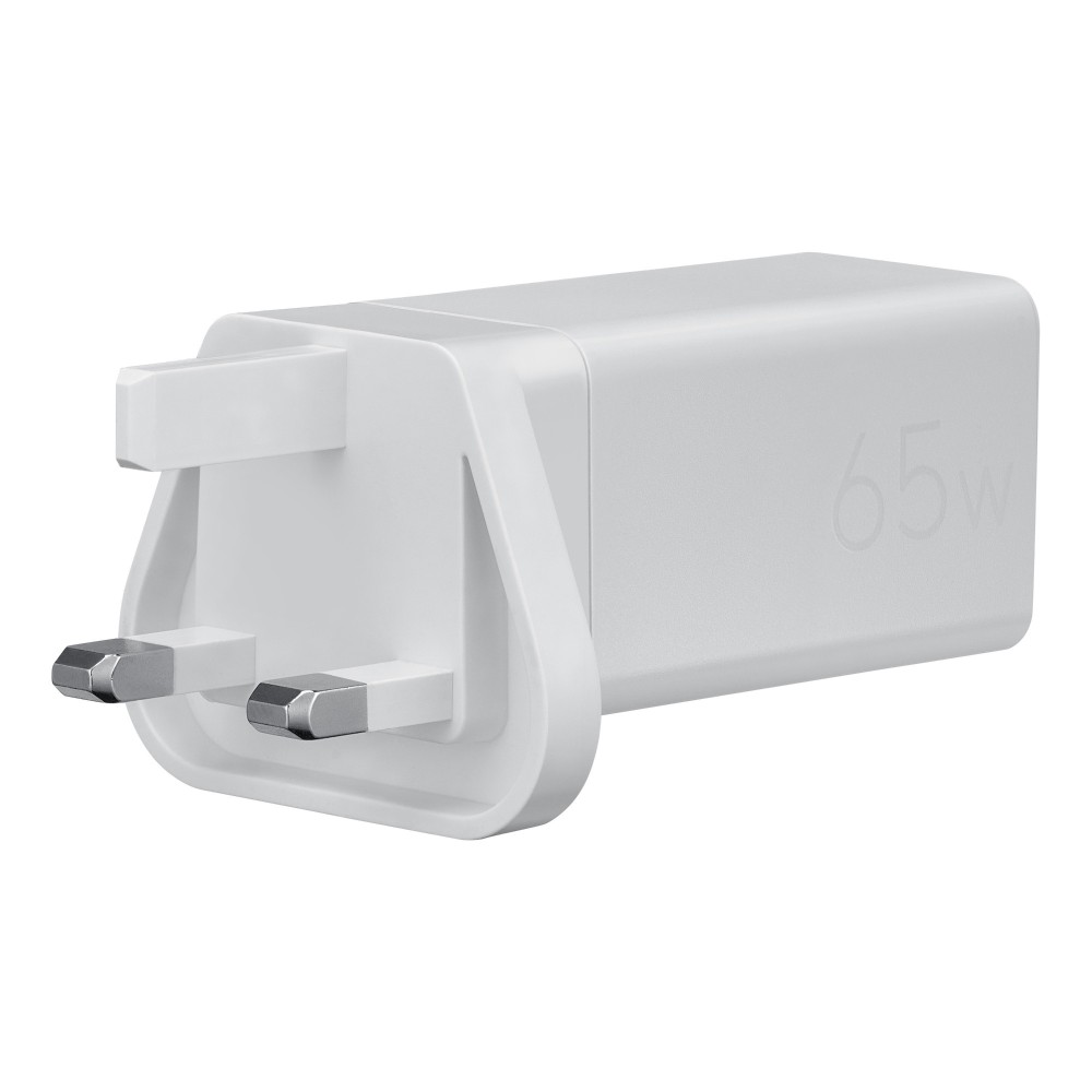 ASUS 65W USB-C GaN Universal Charger with Dual Ports, Fast Charging, White, 1.5m Cable ASUS 65W USB-C GaN Universal Charger with Dual Ports, Fast Charging, White, 1.5m Cable