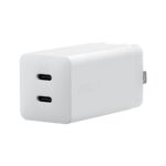 ASUS 65W USB-C GaN Universal Charger with Dual Ports, Fast Charging, White, 1.5m Cable