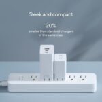 ASUS 65W USB-C GaN Universal Charger with Dual Ports, Fast Charging, White, 1.5m Cable
