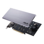 ASUS HYPER M.2 X16 CARD V2 PCIe 3.0 x 16 Adapter, 4x M.2 Slots, 128 Gbit/s Bandwidth