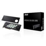 ASUS Hyper M.2 x16 Gen5 Card PCIe 5.0 x16 Internal M.2 NVMe SSD Expansion Card Black