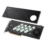 ASUS Hyper M.2 x16 Gen5 Card PCIe 5.0 x16 Internal M.2 NVMe SSD Expansion Card Black