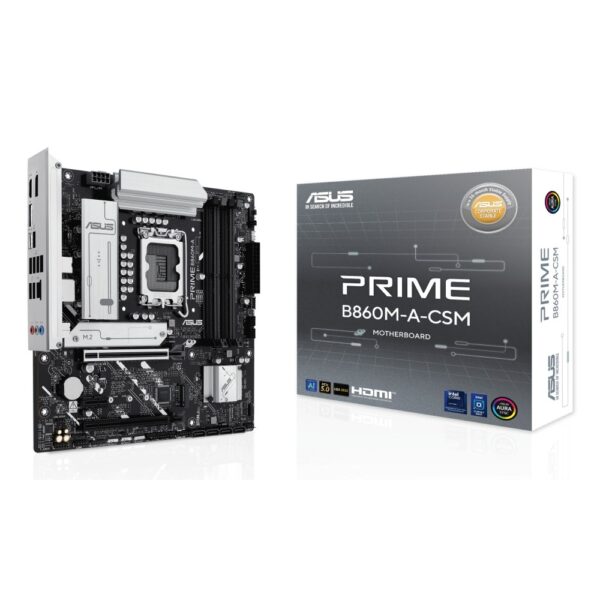 ASUS Prime B860M-A-CSM Micro-ATX Motherboard, LGA 1851, Intel B860, DDR5