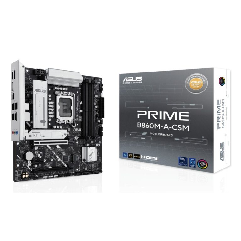 ASUS Prime B860M-A-CSM Micro-ATX Motherboard, LGA 1851, Intel B860, DDR5