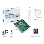 ASUS PRO H810M-C-CSM Motherboard, LGA 1851, Intel H810, micro ATX, DDR5