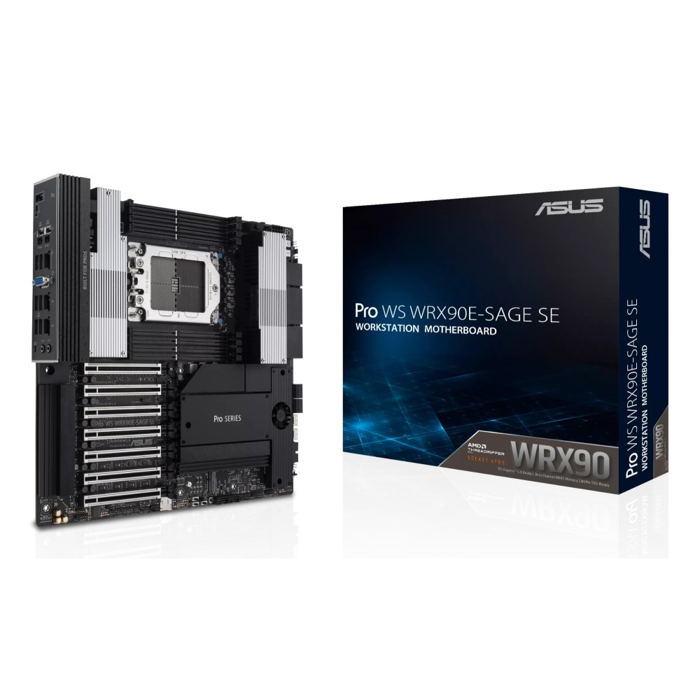 ASUS PRO WS WRX90E-SAGE SE Motherboard, AMD WRX90, Socket sTR5, EEB, DDR5 ASUS PRO WS WRX90E-SAGE SE Motherboard, AMD WRX90, Socket sTR5, EEB, DDR5