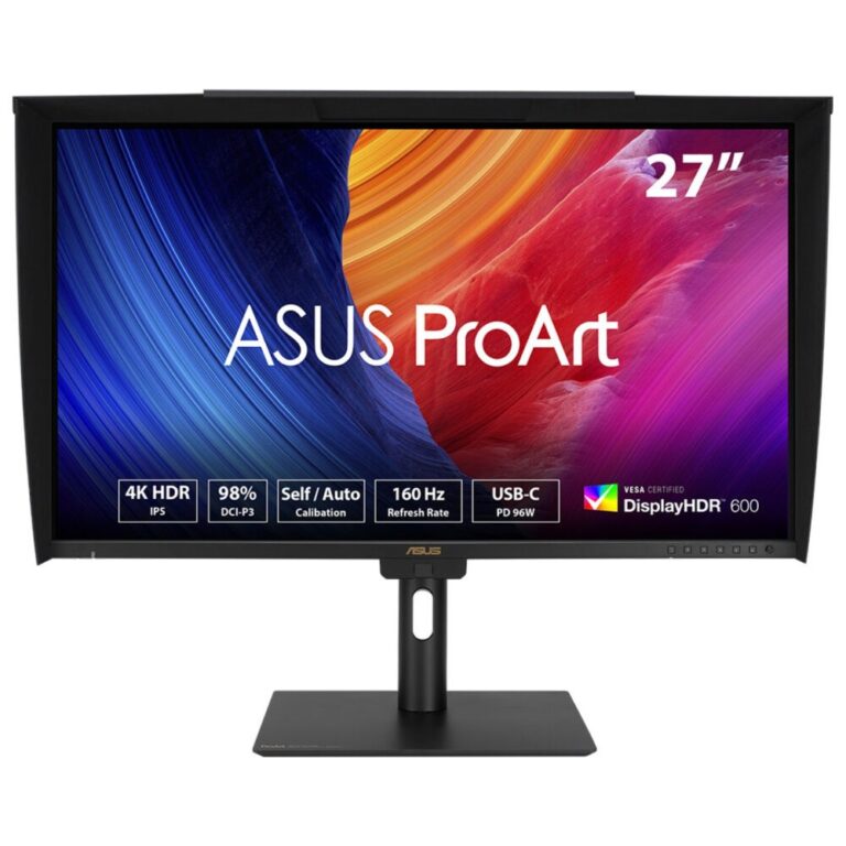 ASUS ProArt PA27UCGE 27" 4K Ultra HD IPS LED Monitor, 160Hz, 1ms, HDR10, Black