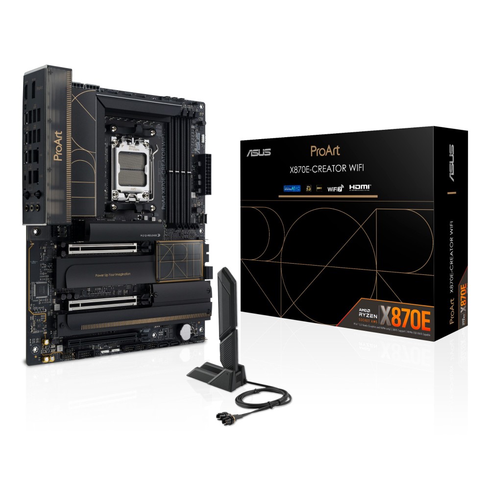 ASUS ProArt X870E-CREATOR WIFI ATX Motherboard for AMD Socket AM5 DDR5 ASUS ProArt X870E-CREATOR WIFI ATX Motherboard for AMD Socket AM5 DDR5