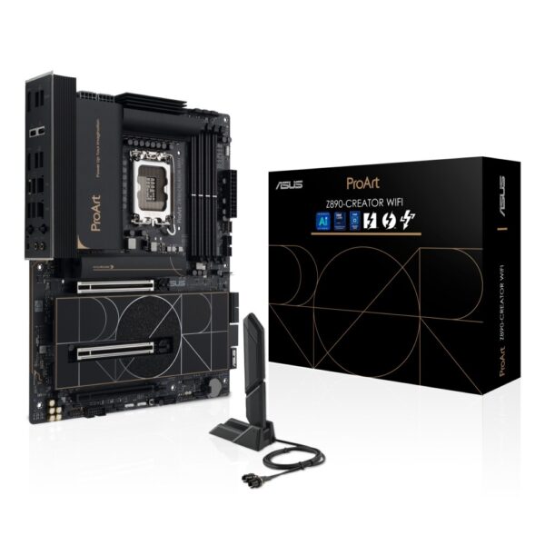 ASUS ProArt Z890-Creator WiFi ATX Motherboard - LGA 1851, Intel Z890, DDR5, Wi-Fi 7