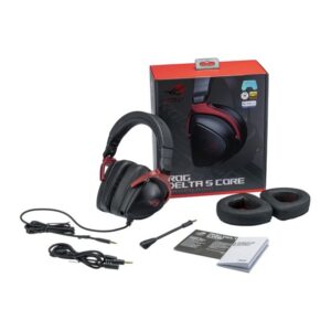 ASUS ROG Delta S Core Gaming Headset Wired 3.5mm Virtual 7.1 Surround Sound Black