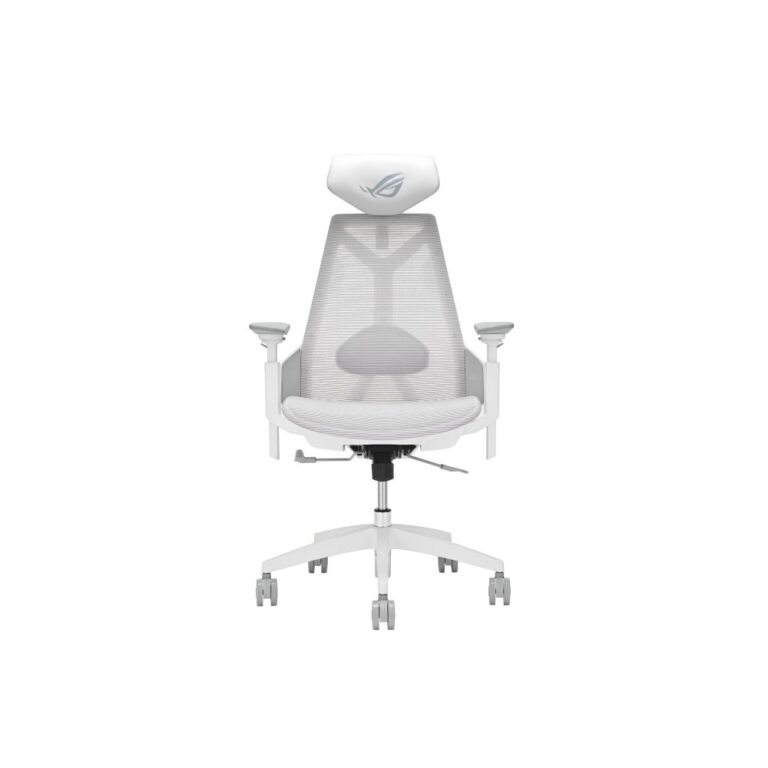 ASUS ROG Destrier Core Universal Gaming Chair White, Ergonomic, Mesh Back, Padded Seat