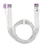 ASUS ROG Equalizer PCIe 16-pin to PCIe x16 (Gen 4.0) Video Card Power Cable 0.75m White