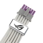 ASUS ROG Equalizer PCIe 16-pin to PCIe x16 (Gen 4.0) Video Card Power Cable 0.75m White