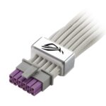 ASUS ROG Equalizer PCIe 16-pin to PCIe x16 (Gen 4.0) Video Card Power Cable 0.75m White