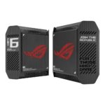 ASUS ROG Rapture GT6 Mesh Router Tri-band Wi-Fi 6 (802.11ax) 538.8 m² Black (2 pc)