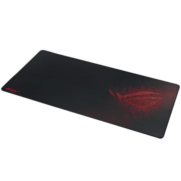 ASUS ROG Sheath Gaming Mouse Pad, Black/Red, 900 x 440 x 3mm, Cloth/Rubber, Non-slip, Stitched Edges