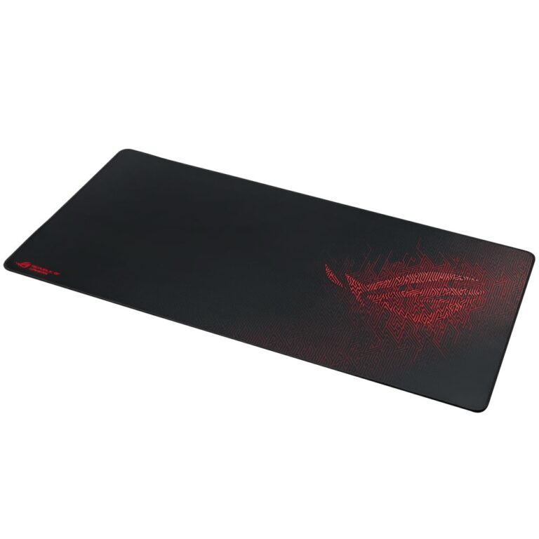 ASUS ROG Sheath Gaming Mouse Pad, Black/Red, 900 x 440 x 3mm, Cloth/Rubber, Non-slip, Stitched Edges