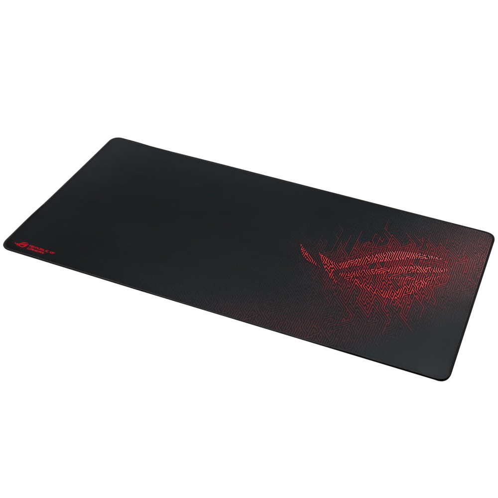 ASUS ROG Sheath Gaming Mouse Pad, Black/Red, 900 x 440 x 3mm, Cloth/Rubber, Non-slip, Stitched Edges