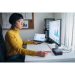 ASUS SimPro Dock 2 Wired Thunderbolt 3 Dock Black/Blue with HDMI 2.0, DisplayPort 1.4, Ethernet