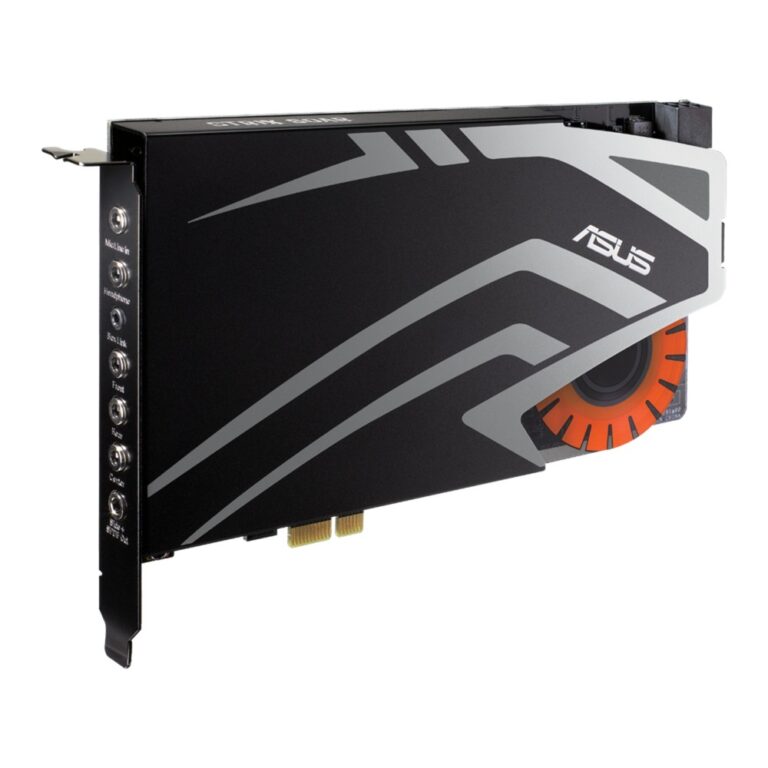 ASUS STRIX SOAR 7.1 PCIe Gaming Sound Card 116dB SNR 24-bit/192kHz with Headphone Amp