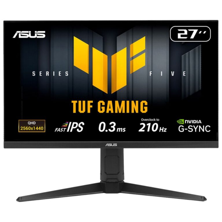ASUS TUF Gaming VG27AQL5A 27" QHD 210Hz Fast IPS Gaming Monitor - Black