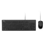 ASUS U2000 Wired Full-size Membrane Keyboard and 1000 DPI Optical Mouse Set Black