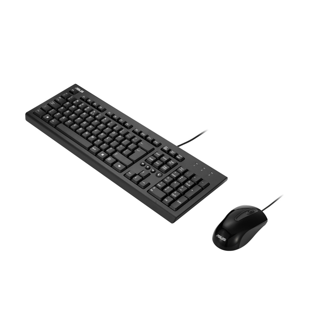 ASUS U2000 Wired Full-size Membrane Keyboard and 1000 DPI Optical Mouse Set Black ASUS U2000 Wired Full-size Membrane Keyboard and 1000 DPI Optical Mouse Set Black