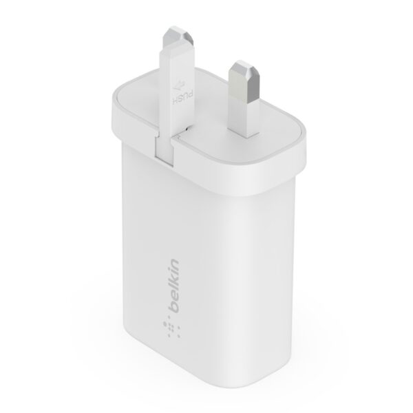 Belkin 25W USB-C PD 3.0 PPS Wall Charger for Smartphone & Tablet - White