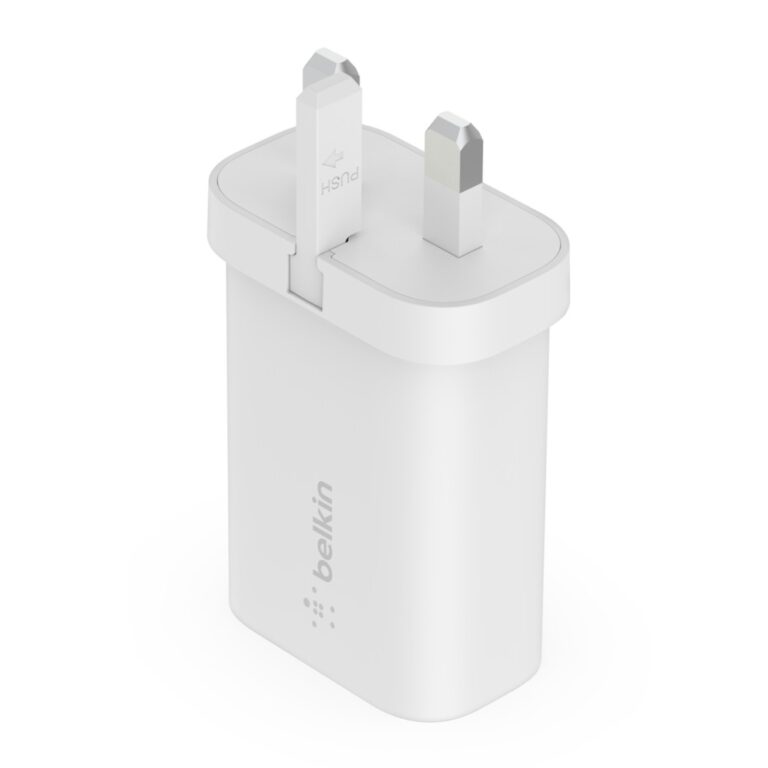 Belkin 25W USB-C PD 3.0 PPS Wall Charger for Smartphone & Tablet - White